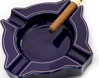 Rogoz Ceramic Cigar Ashtray Durable Solid Slot Cigar Holder Large