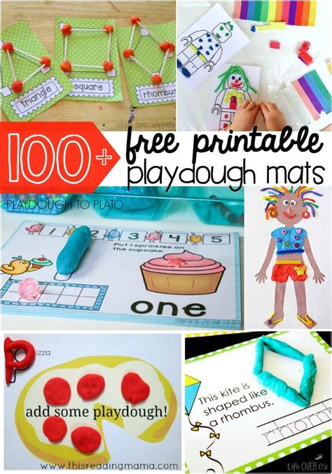 100 Free Printable Playdough Mats Tons Of Fun Playdough Ideas In The