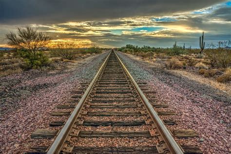 Old Western Railroad Track Railroad Tracks Railroad Track