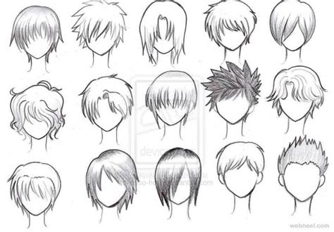 Draw Anime Male Hair 20