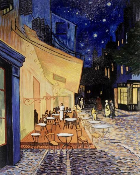 Handmade Reproduction Van Gogh Cafe Terrace At Night Painting By