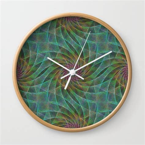 Fractal Wall Clock By Mandala Magic By David Zydd Society6