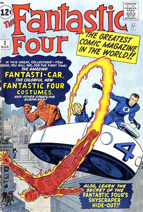 Witness the comic masterpiece that gave birth to the marvel age! Fantastic Four #3 - Jack Kirby art & cover - Pencil Ink