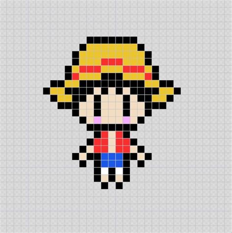 Luffy Pixel Art Id Es Et Designs Pour Vous Inspirer En Images