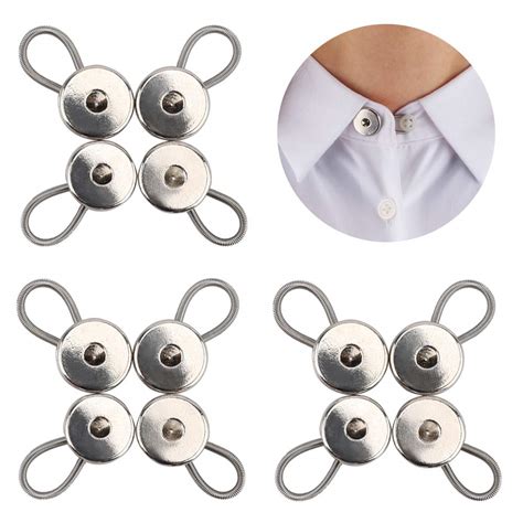 15mm06inch Elastic Collar Buttons Extenders For Shirt Coat Collars