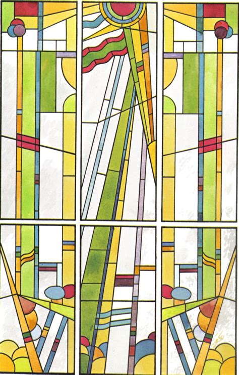 Frank Lloyd Wright Stained Glass Design Templates Printable Templates Free