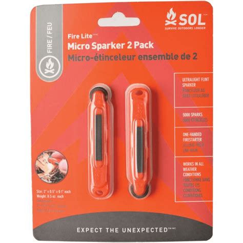 Adventure Medical Sol Fire Lite Micro Sparker 2 Pack