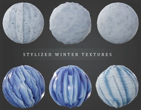 3D Stylized Winter Texture Pack | CGTrader