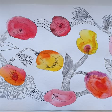 My Project For Course Vibrant Floral Patterns With Watercolors Domestika