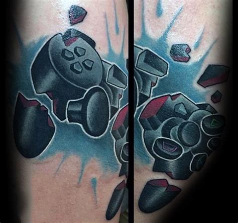 Tattoo uploaded by dirk kjelland fully original nintendo. 50 Playstation Tattoo Designs für Männer - Videospiel ...