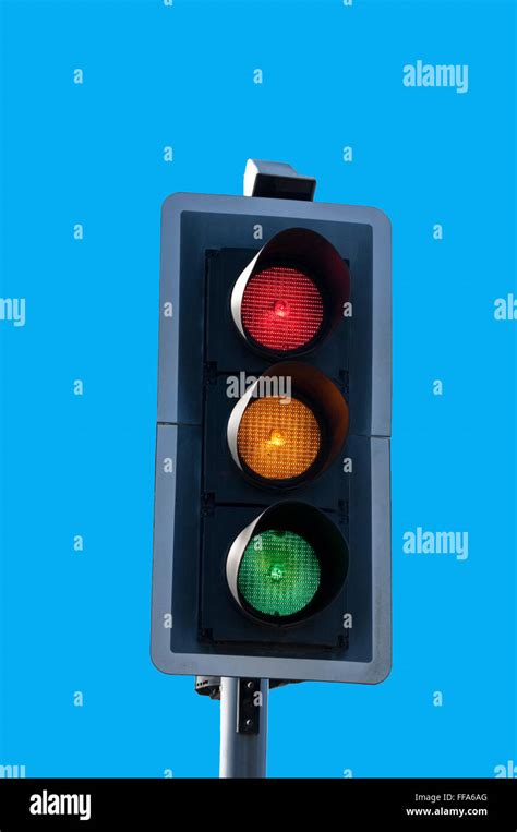 Red Amber Traffic Lights Against Hi Res Stock Photography And Images