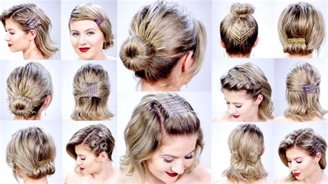 Short hair is so playful that there are a bunch of cool ways you can style it. 11 SUPER EASY HAIRSTYLES WITH BOBBY PINS FOR SHORT HAIR ...