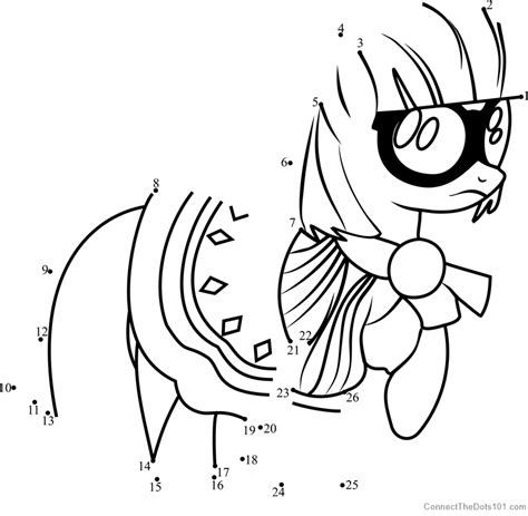 Photo Finish My Little Pony Dot To Dot Printable Worksheet Connect