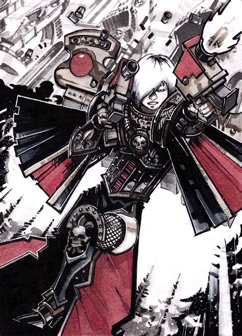 First pic is the sisters with some khorne red and leadbeltcher silver. Seraphim by dForrest.deviantart.com on @DeviantArt ...