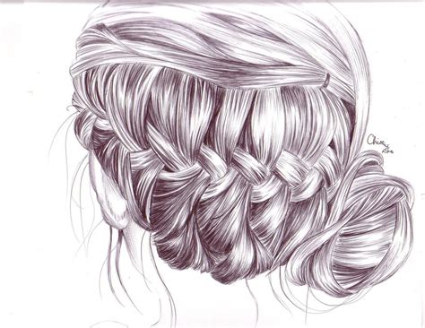 65 easy and cute hairstyles that can be done in just a few. Hair Braid Drawing at GetDrawings | Free download