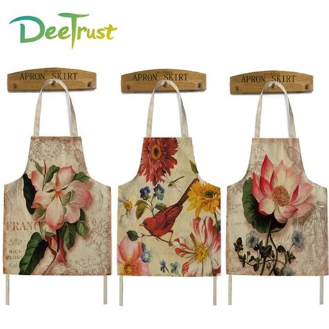 Flower Cooking Apron Funny Novelty Bbq Party Apron Naked Men Women Kitchen Cooking Apron