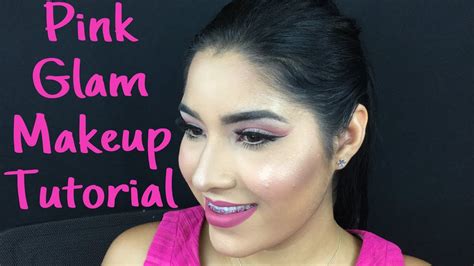 Pink Glam Makeup Tutorial Step By Step Youtube