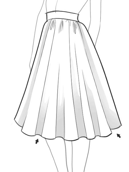 Your skirt drawing should be clean and neat. How to draw a flared skirt | Drawing anime clothes, How to ...