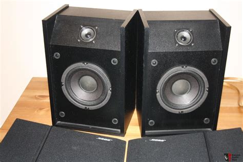 Pair Of 2 Bose 201 Series Iii Stereo Bookshelf Speaker Black 2 Way