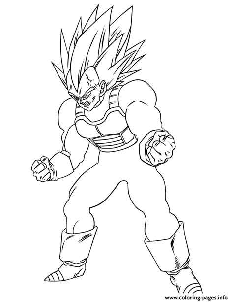 Dragon ball coloring pages vegeta. Dragon Ball Z Super Vegeta Coloring Page Coloring Pages Printable