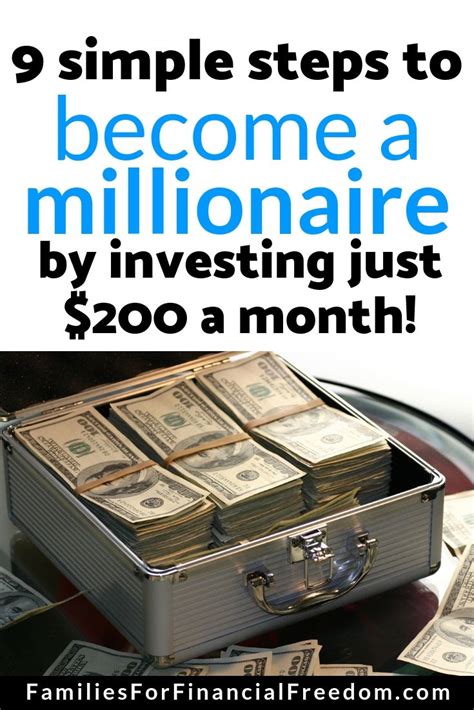 How To Become A Millionaire Investing Just 200 Per Month Budgeting