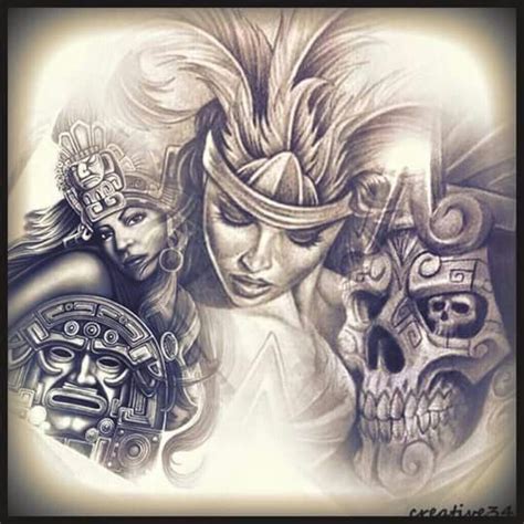 Aztec Art Aztec Art Tribal Patterns Mexican Art Chicano Tattoos Native