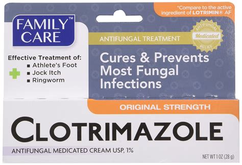Buy Family Care Clotrimazole Anti Fungal Cream USP Compare To Lotrimin Oz Pack Of