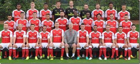 Arsenal Fc Squad 201617 Full Player Coaches Staff List 1st Team