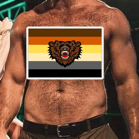 Gay Bear Sticker Brotherhood LGBTQ Pride Flag Queer Etsy