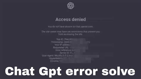 Chatgpt Access Denied Error Fix Chatgpt Me Access Denied Problem
