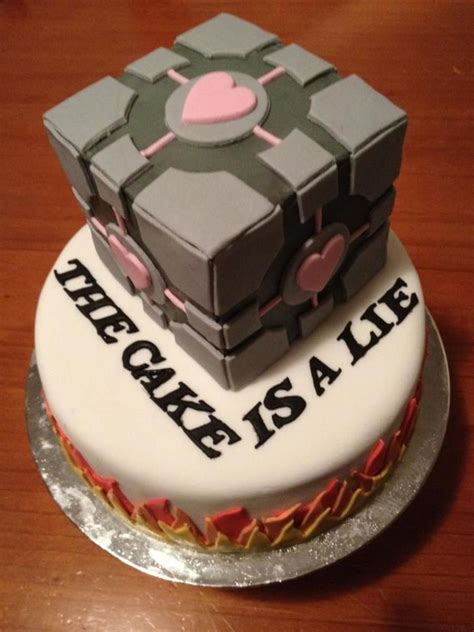 Companion Cube From The Game Portal On Cake Central Portal Game