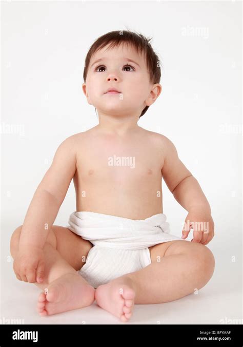 Full Body Portrait Of Baby Boy Stock Photo Alamy