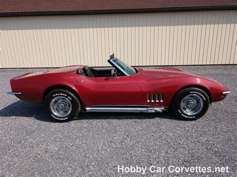 1969 Burgundy Corvette Convertible Stingray For Sale Hobby Car Corvettes