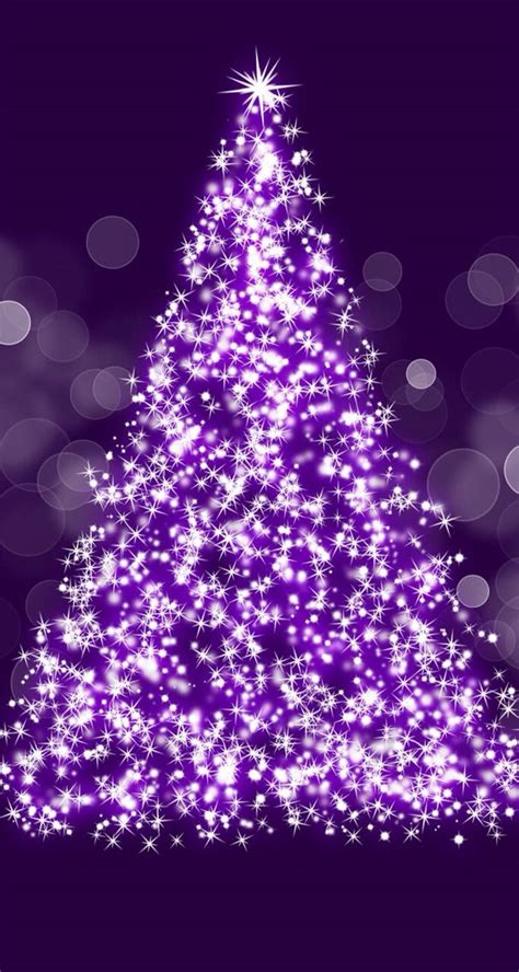 Wallpaper E Purple Christmas Tree Christmas Tree Wallpaper Holiday