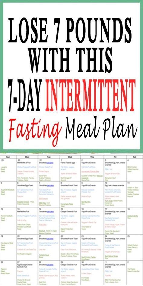 7 Day Intermittent Fasting Meal Plan For Beginners Ketogenic Diet