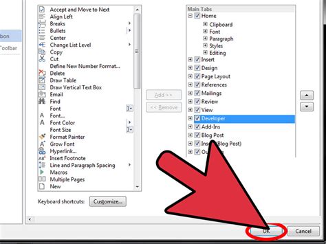 How To Add The Developer Tab To The Ribbon In Word 11 Steps