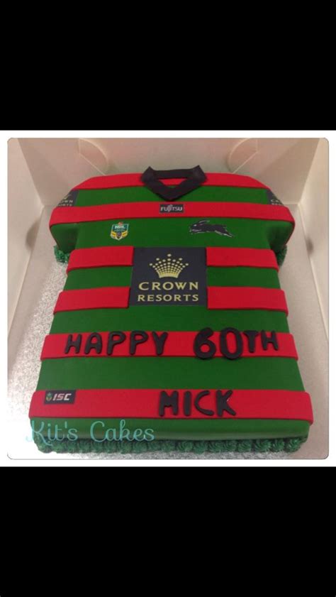 South Sydney Rabbitohs Jersey Birthday Cake Birthday Party Themes