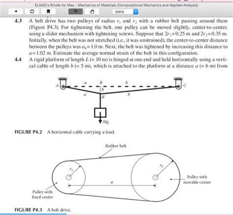 Solved A Belt Drive Has Two Pulleys Of Radius R 1 And R 2 Chegg Com