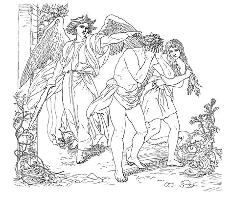 Free Coloring Pages Of Adam And Eve