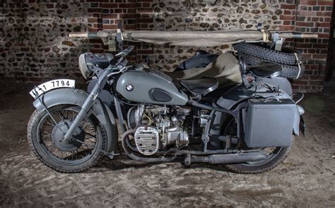 German motorcycle bmw r 75 ww2 3d model. German BMW R75 Motorcycle with Side Car- Ambulance - History in the Making