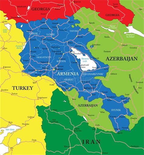 Armenia Map Stock Photo Image 36646880