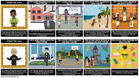 Pair Scavenger Hunt for Elementary Students on Storyboard That