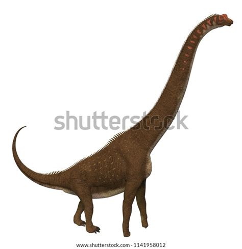 Giraffatitan Dinosaur Side Profile 3d Illustration 스톡 일러스트 1141958012