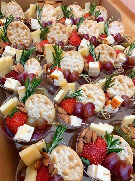 Individual Charcuterie Cups Party Platters Cheese Cups Shareable