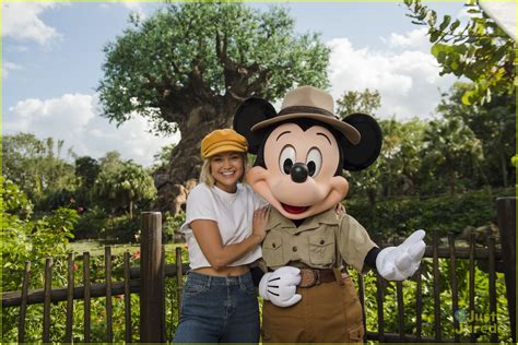 Full Sized Photo Of Olivia Holt Disney Park Visit Mickey Mouse 03