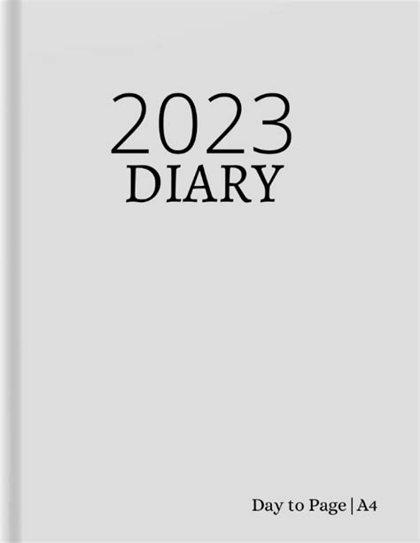 Buy 2023 Diary Page A Day A4 One Page Per Day Fully Lined And Dated