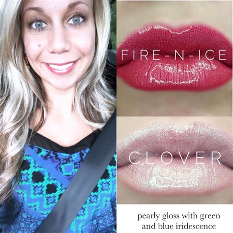 Fire N Ice Clover Gloss Lipsense Senegence Lipstick Pink Lipstick