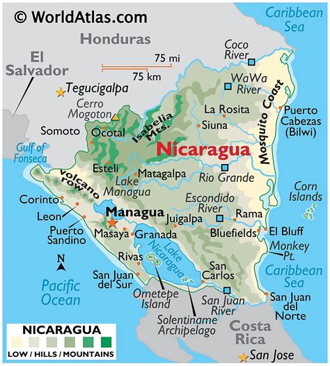 Nicaragua Maps And Facts World Atlas