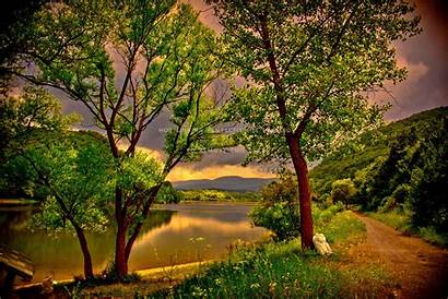 Tranquil Nature Calmness Lovely Lake Nice