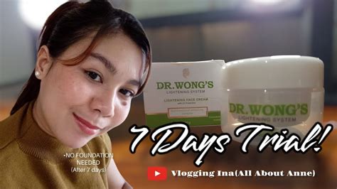 7 Days Trial Of Dr Wongs Lightening Face Cream Product Review